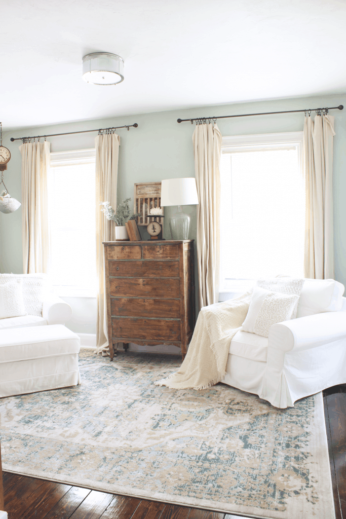 DIY Drop Cloth Curtains 2 Ways- Inexpensive and easy DIY for the perfect farmhouse style curtains! | michealadianedesigns.com