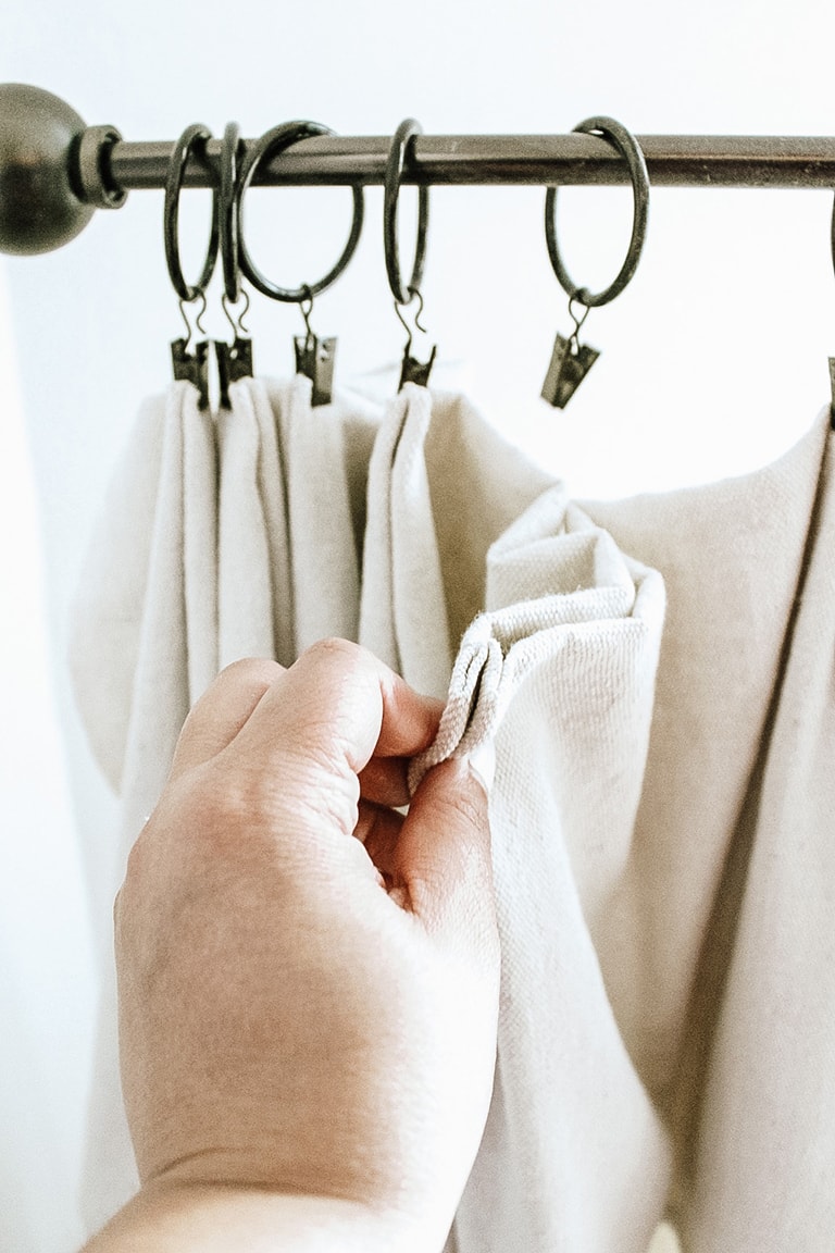 Easy DIY Drop Cloth Curtains No-Sew Method (Tutorial) - Do Dodson