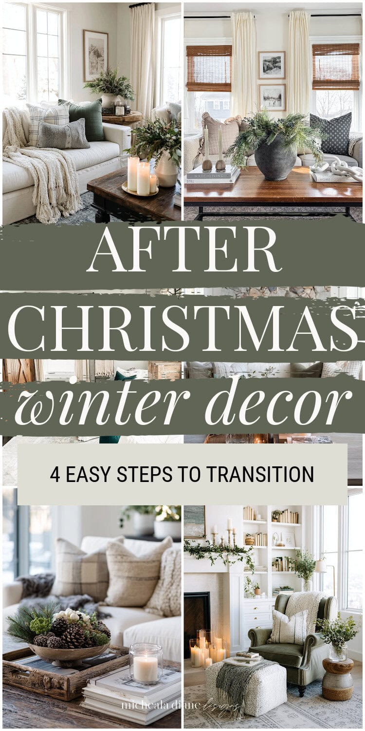 after christmas winter decor