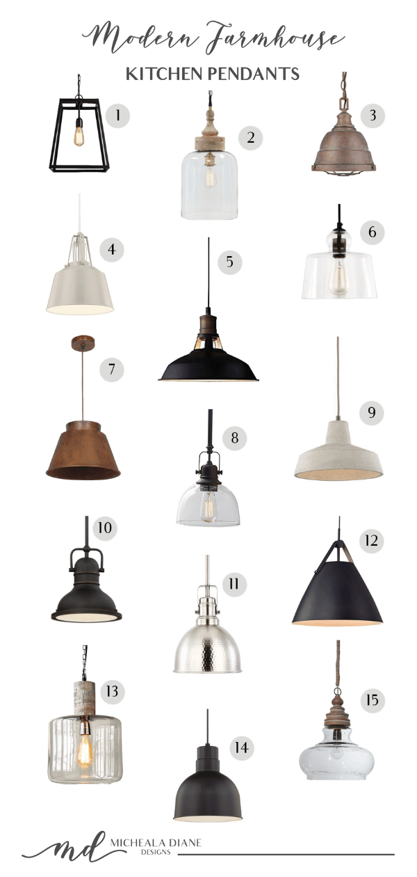 Modern Farmhouse Kitchen Pendants