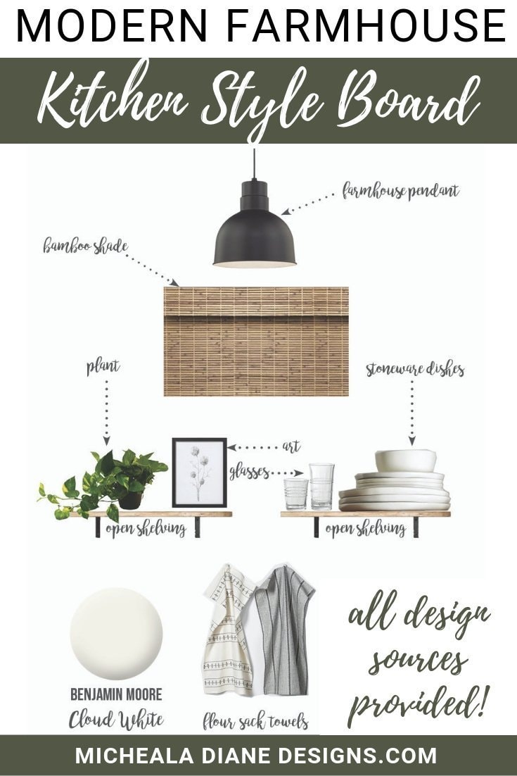 Modern Farmhouse Kitchen Style Board