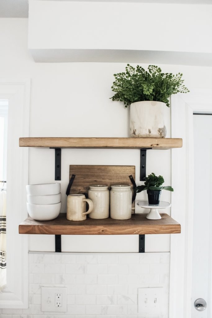 How to Style Open Shelving