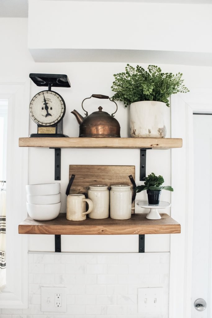 Easy Open Shelving in the Kitchen