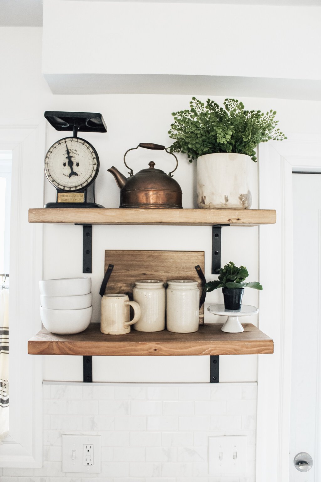 How to Style Open Shelving In Six Easy Steps - Micheala Diane Designs