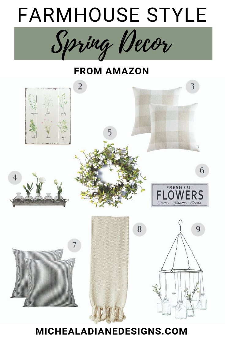 Farmhouse Style Spring Decor From Amazon