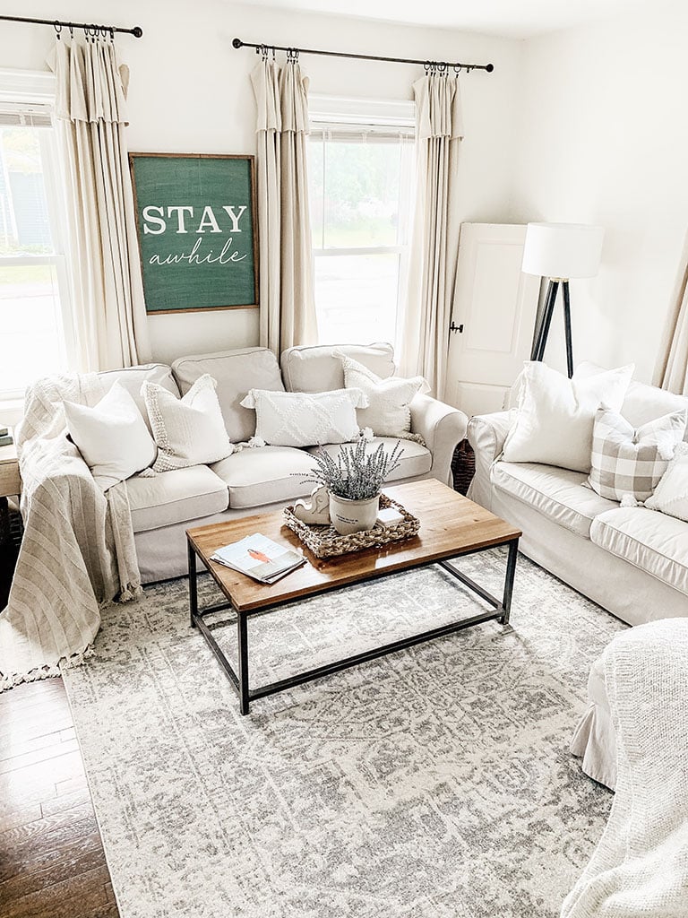 Boutique Rug in living room