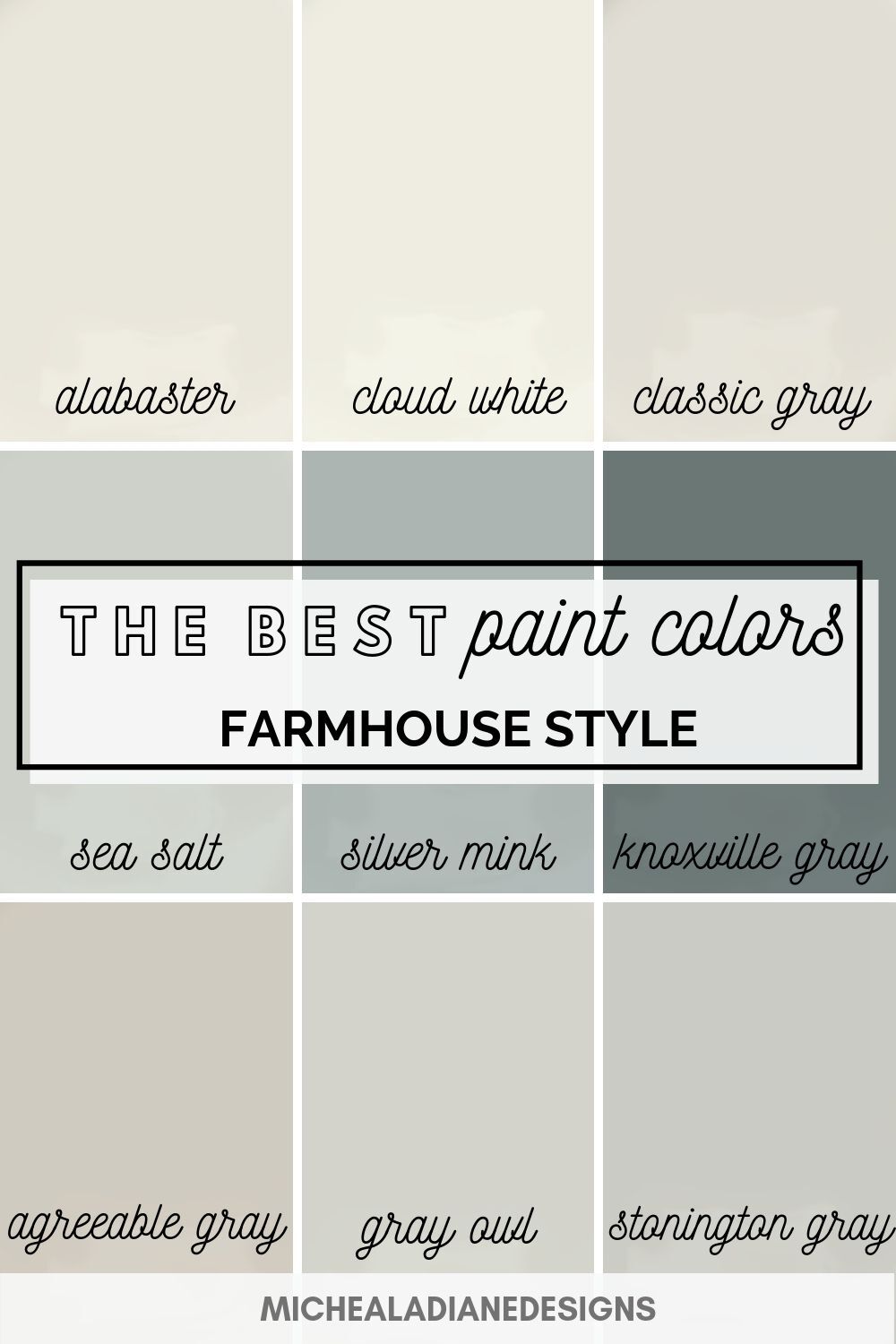 Farmhouse Paint Color Palettes Favorite Paint Colors Blog, 52% OFF