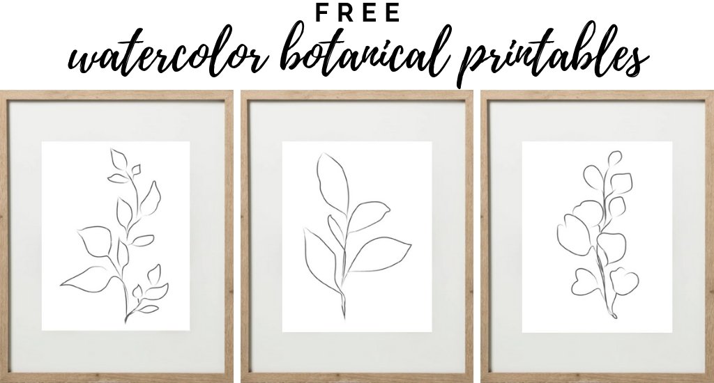 Abstract Botanical Prints ( FREE PRINTABLE) Micheala Diane Designs