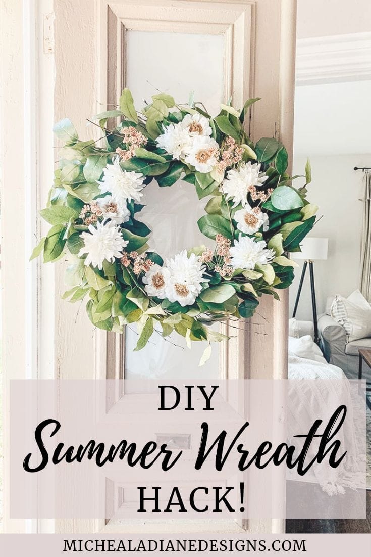 Spring Welcome Floral Grapevine Wreath - Free Tutorial & Supply List