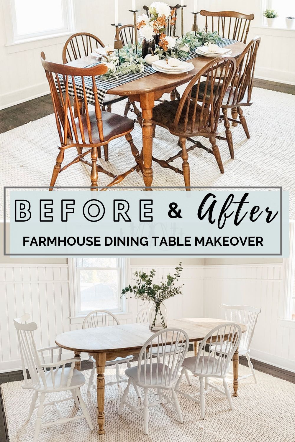 Rustoleum Chalk Paint Linen White Table and Chairs Reveal