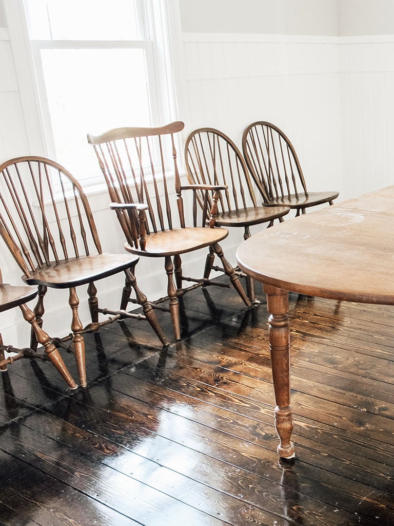 Old wood Table and Chairs