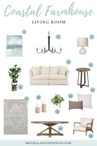 Get Inspired: Coastal Farmhouse Living Room - Micheala Diane Designs