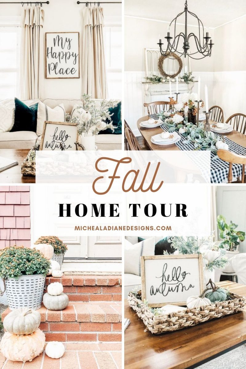 Our Fall Home Tour- Fall Decor Ideas - Micheala Diane Designs
