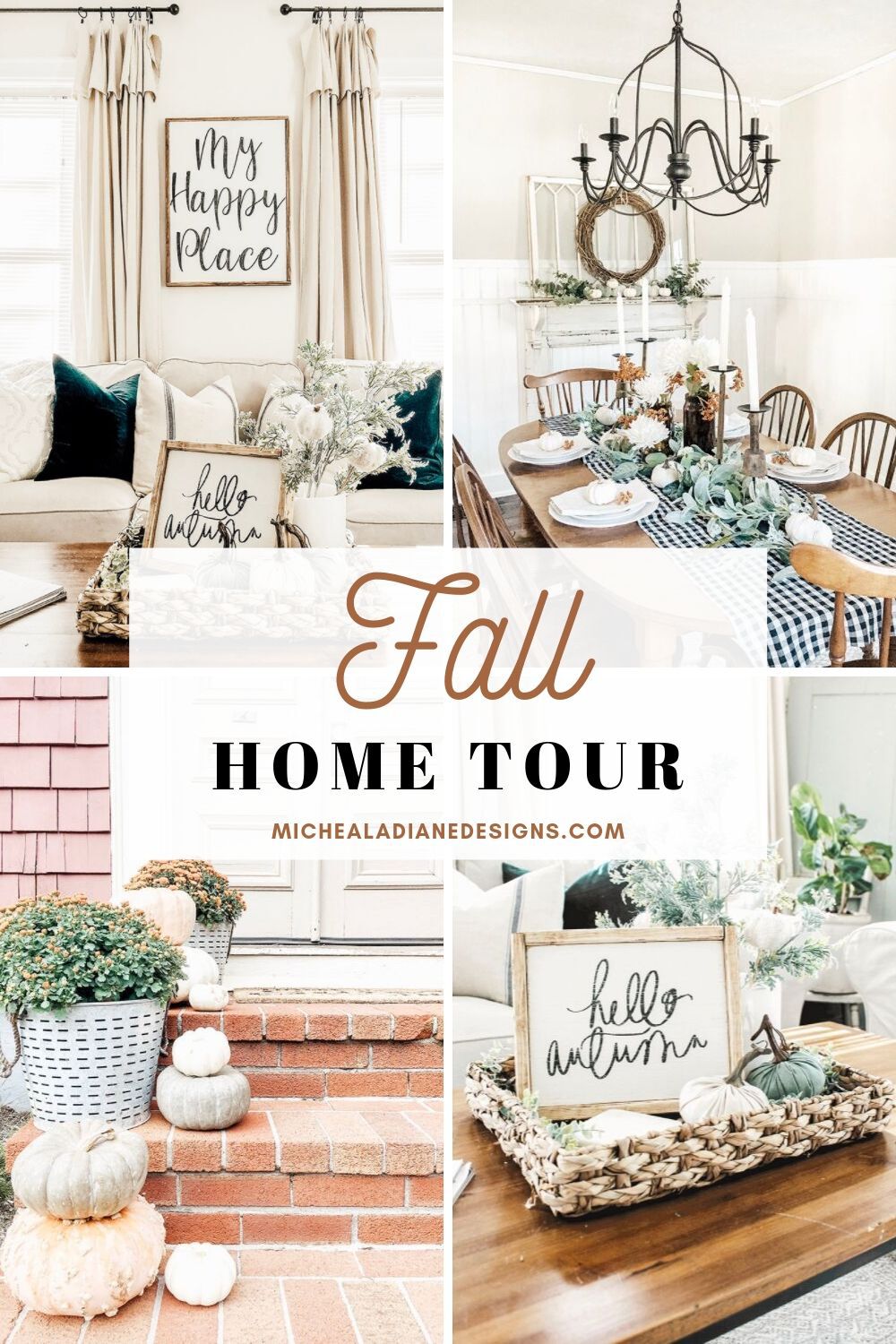 Fall Kitchen Decor Tour - Micheala Diane Designs