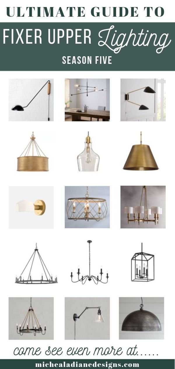 fixer upper dining room lighting