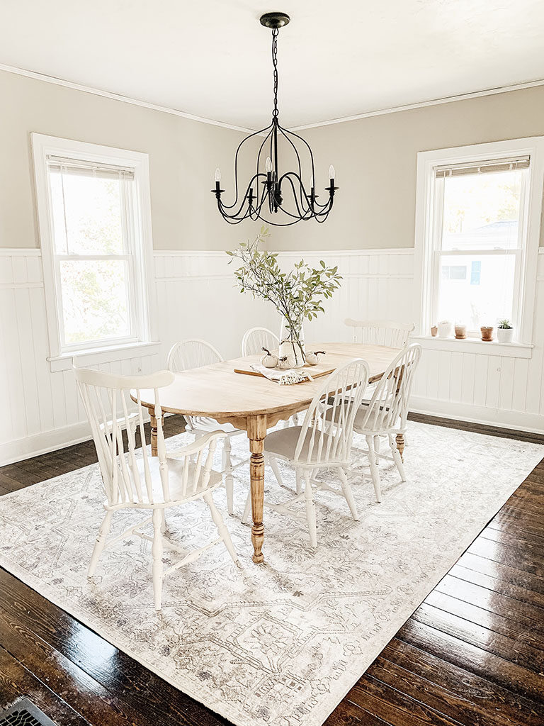 rugs for under dining room table