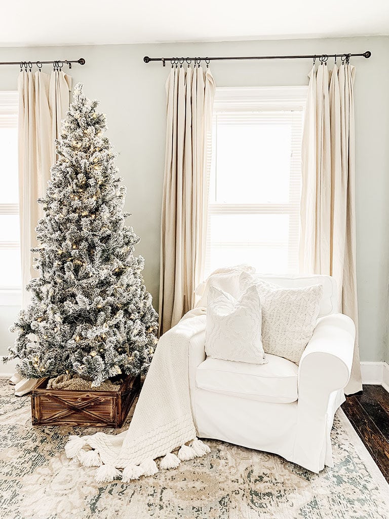 King Of Christmas Prince Flocked Tree