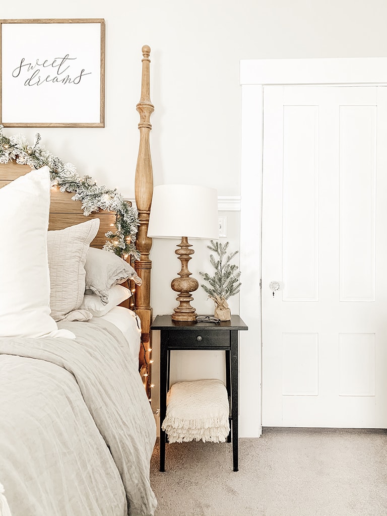 Farmhouse Christmas Nightstand