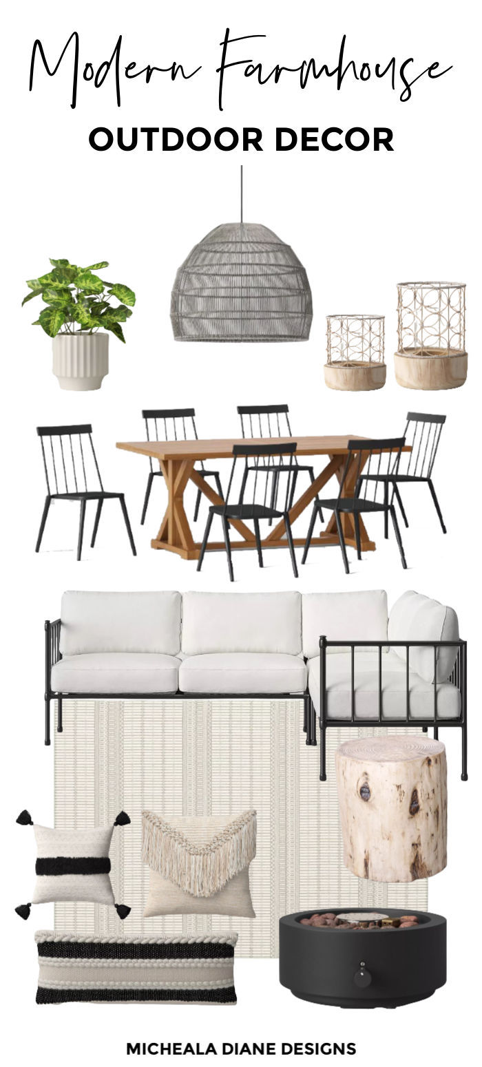 Modern farmhouse patio deals furniture