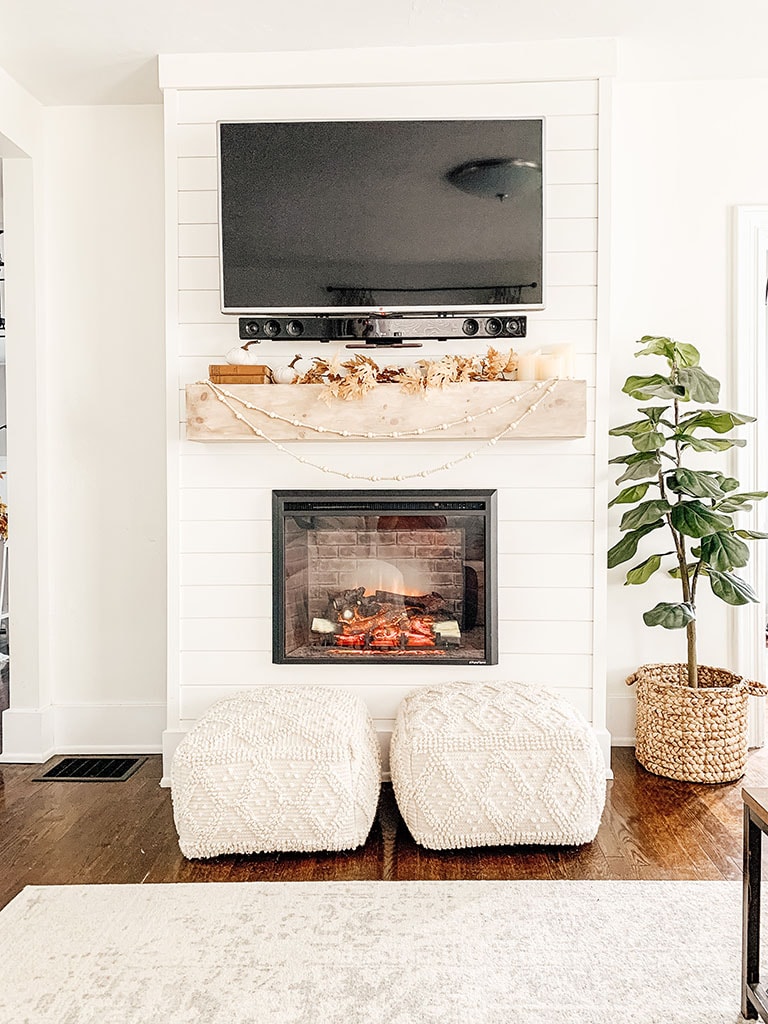 Shiplap Fall Fireplace