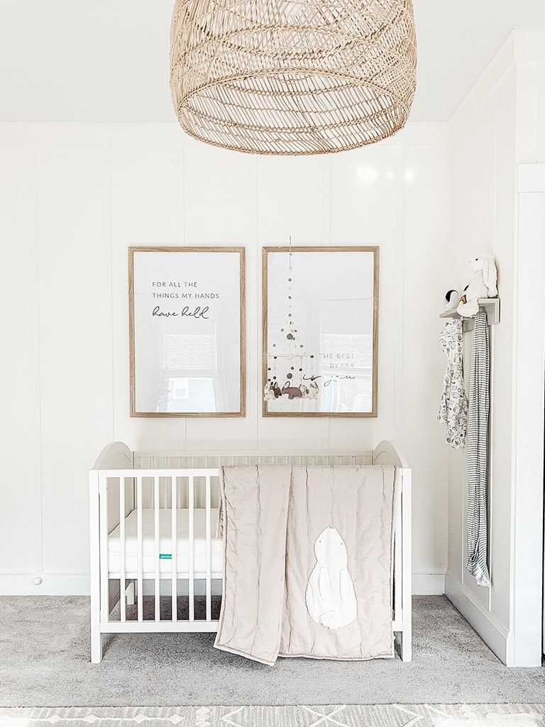 Neutral discount baby crib