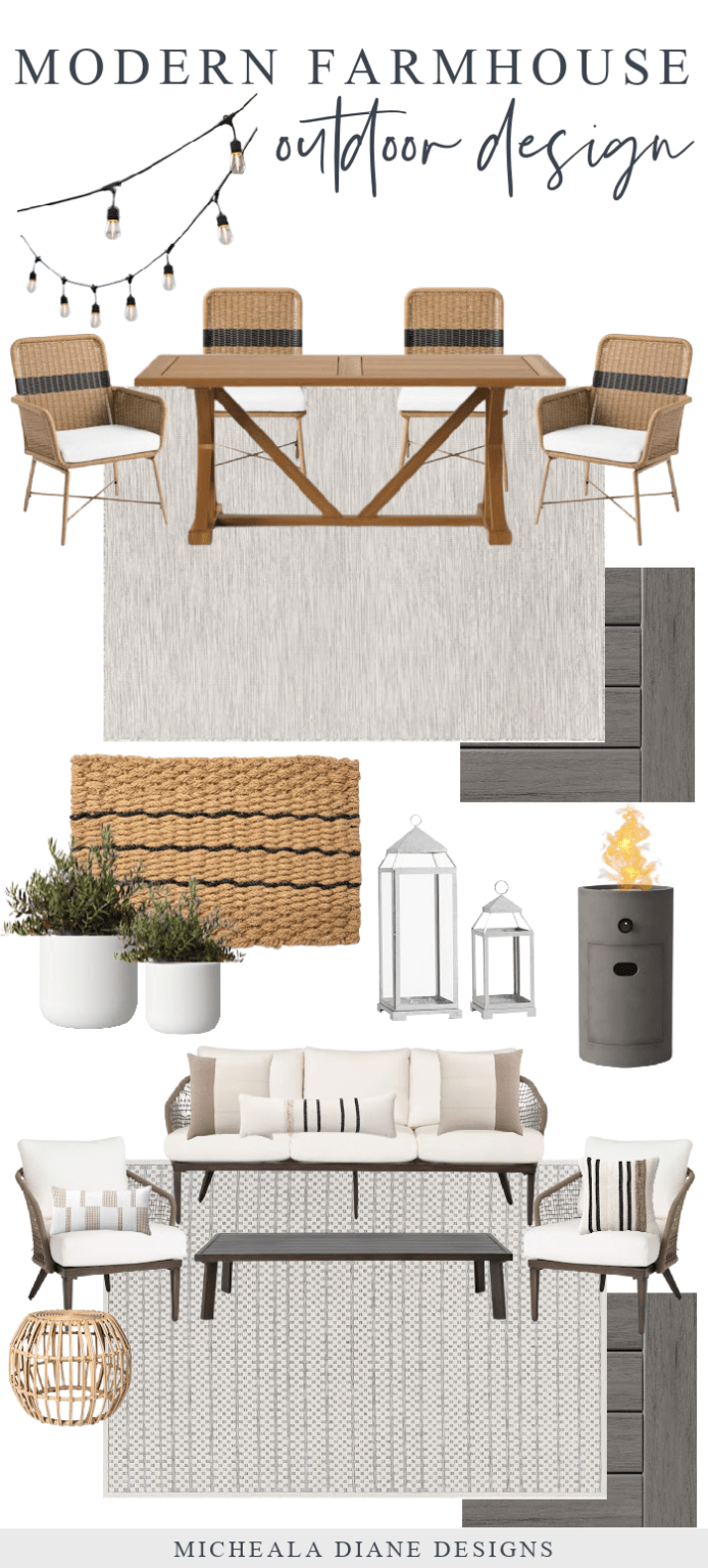 Outdoor Furniture and Deck Progress - Micheala Diane Designs