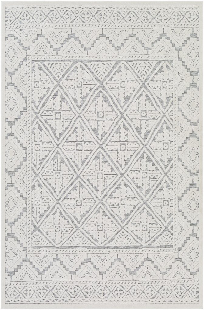 Siloam Outdoor Rug- Grey Pattern Outdoor Rug