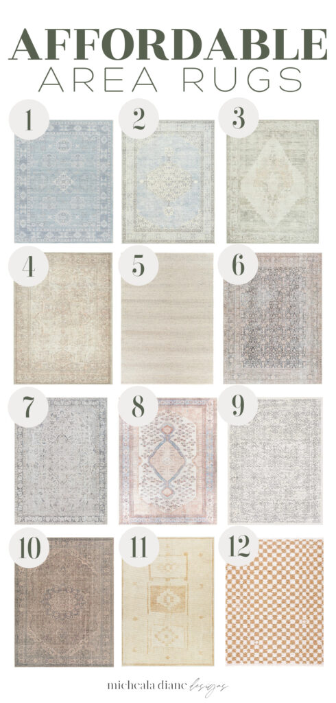 Affordable Farmhouse Style Rugs - Micheala Diane Designs