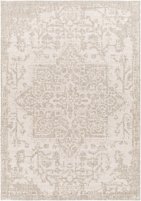 Vintage Traditional Grey Outdoor Rug- Canadian Boutique Rugs