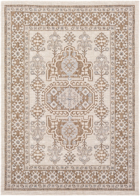 Traditional pattern outdoor rug- Panhandle Boutique Rugs 