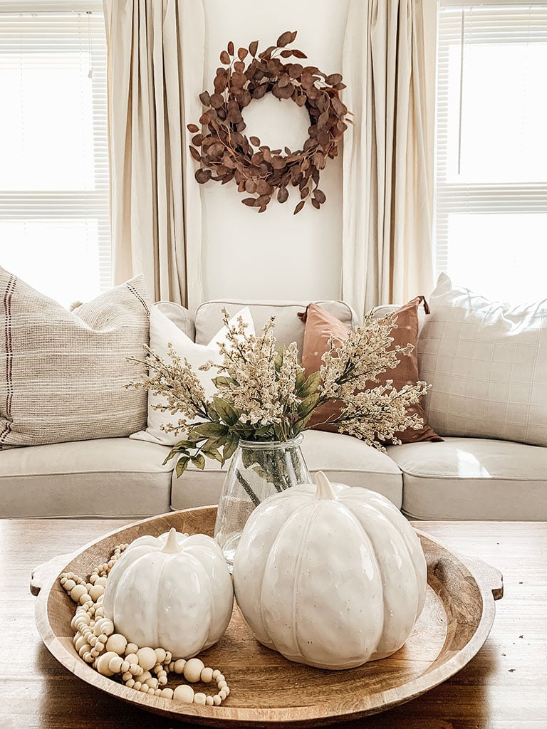 Styling Neutral Fall Decor in Your Home - Micheala Diane Designs