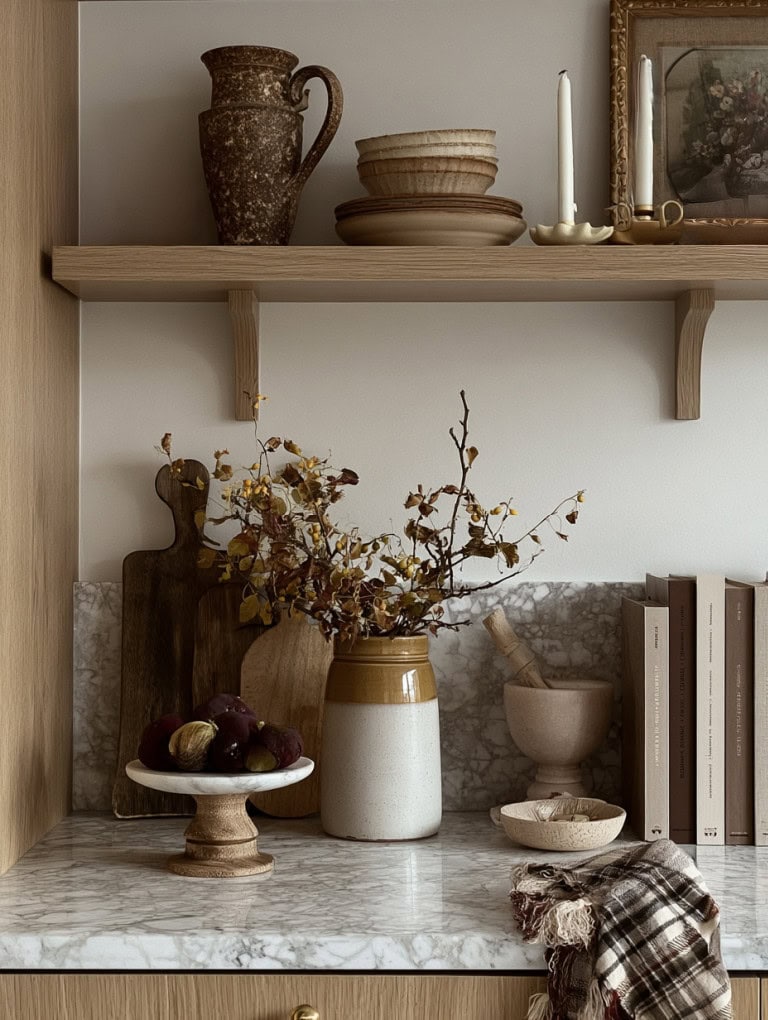 Neutral Fall Kitchen