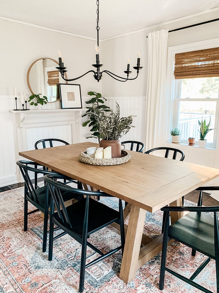 Modern Farmhouse Dining Room Micheala Diane Designs