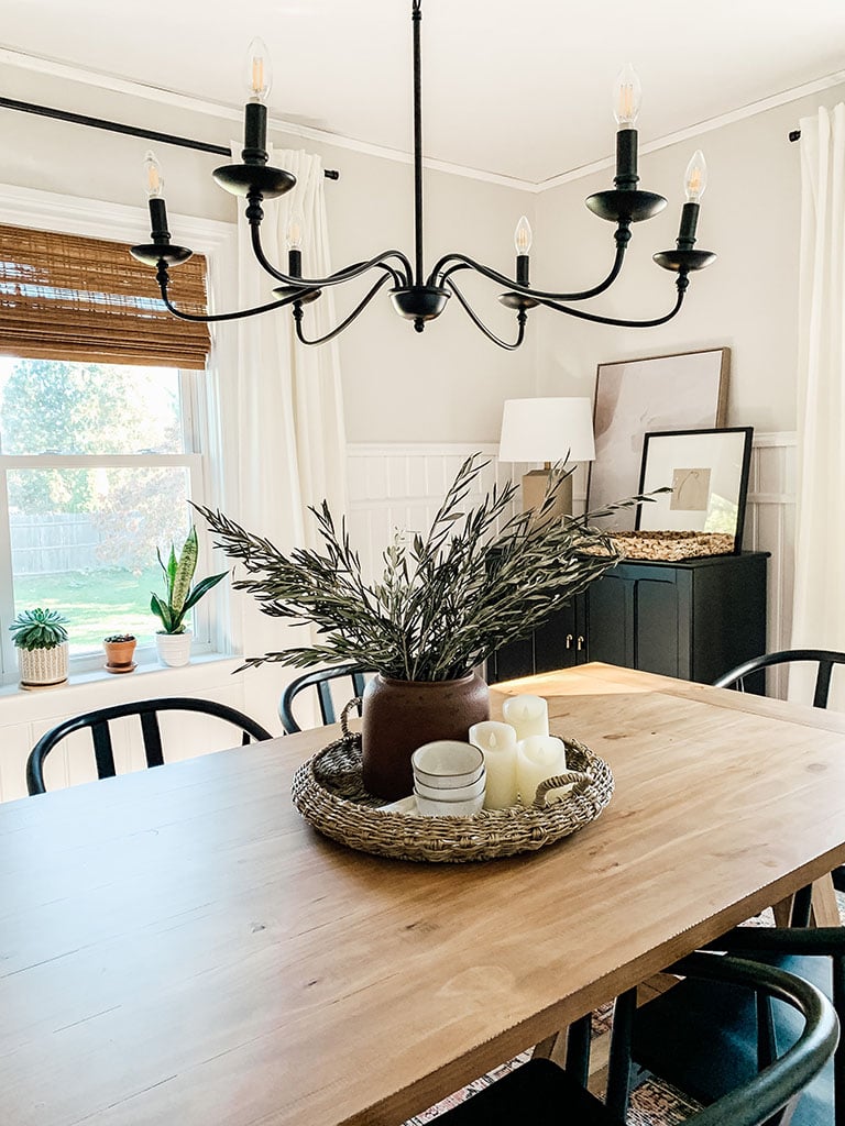 Farmhouse style best sale dining room table