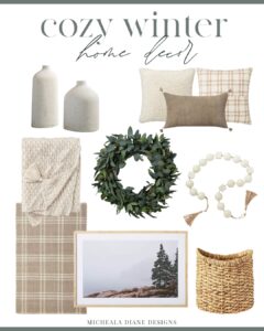 Simple Winter Living Room | How to Decorate After Christmas - Micheala ...