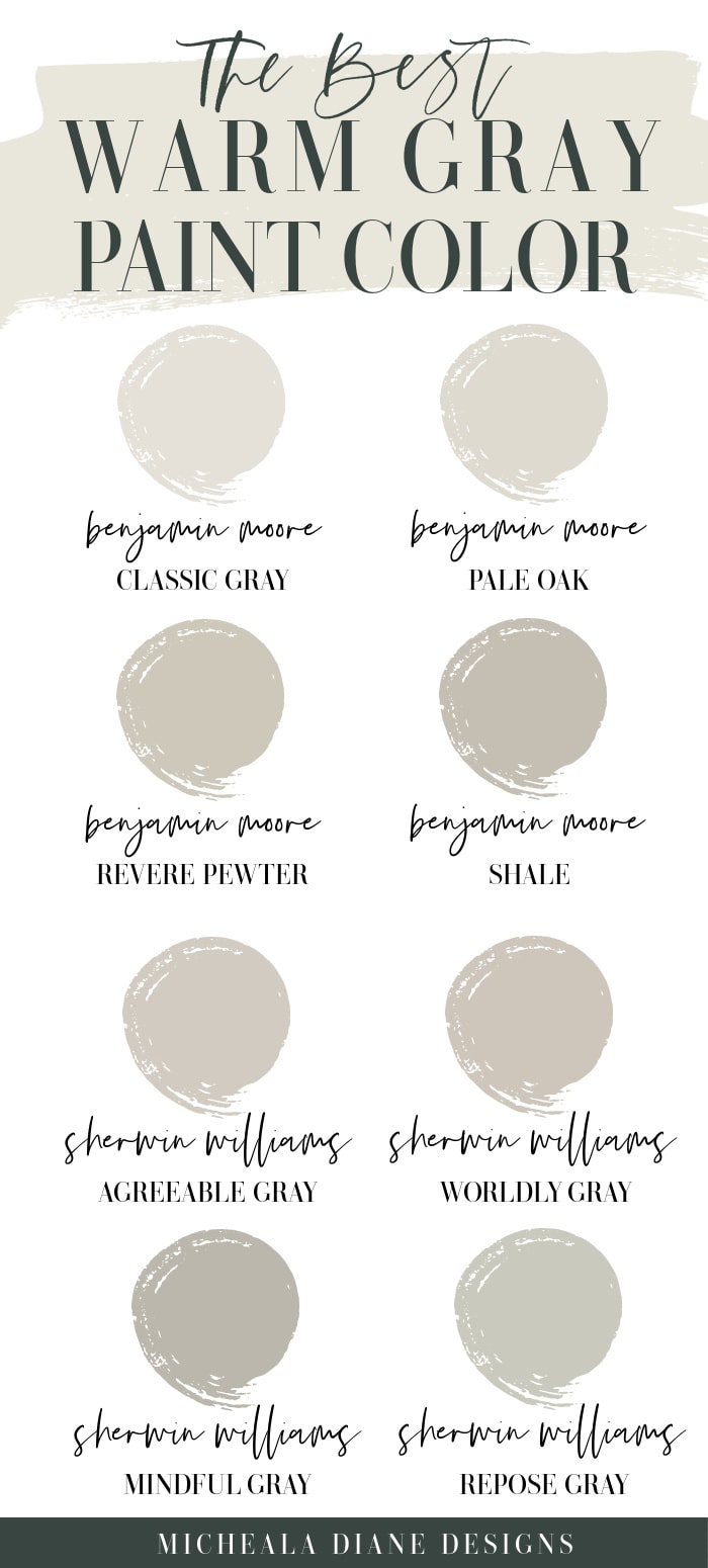 warm gray paint samples