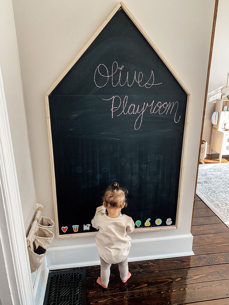 DIY Magnetic Chalkboard House Micheala Diane Designs