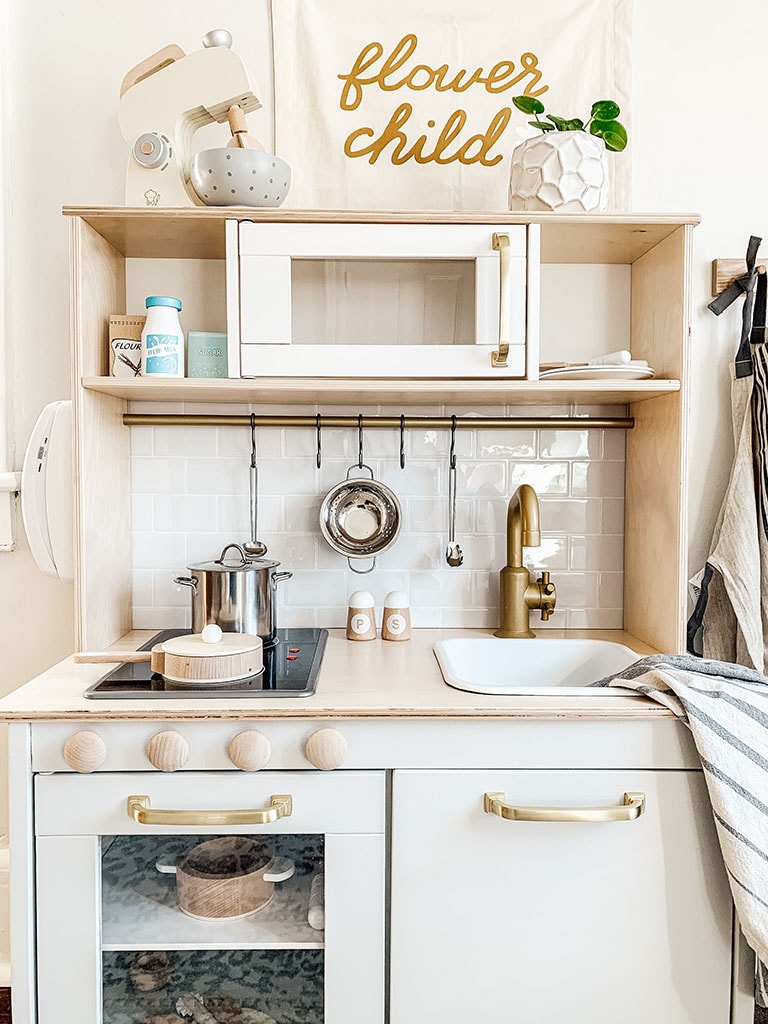 Transforming a Play Kitchen to a Functional one