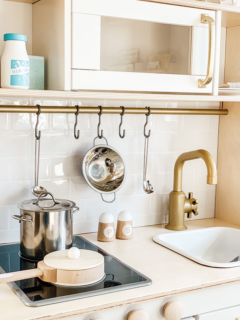 Turning Our Play Kitchen Into A FUNCTIONAL Kitchen