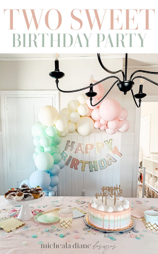 Two Sweet Birthday Party Micheala Diane Designs