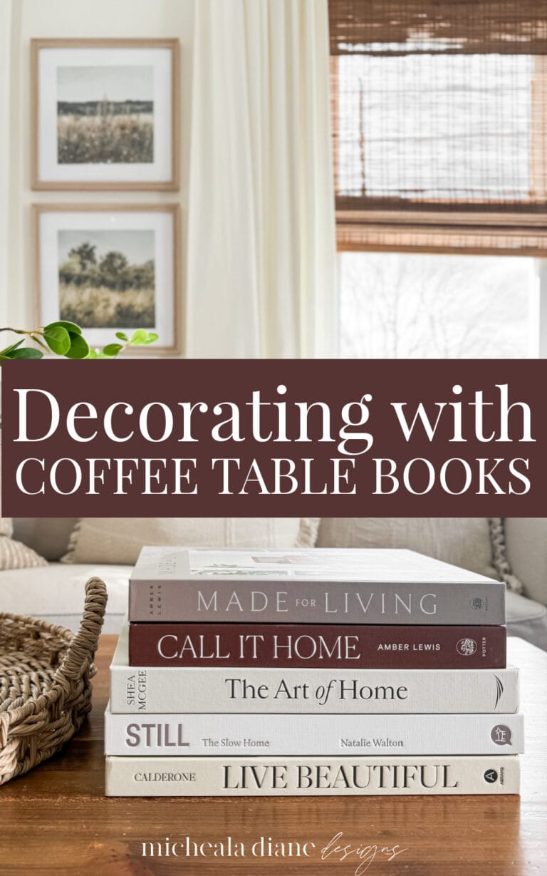 Decorating with Coffee Table Books