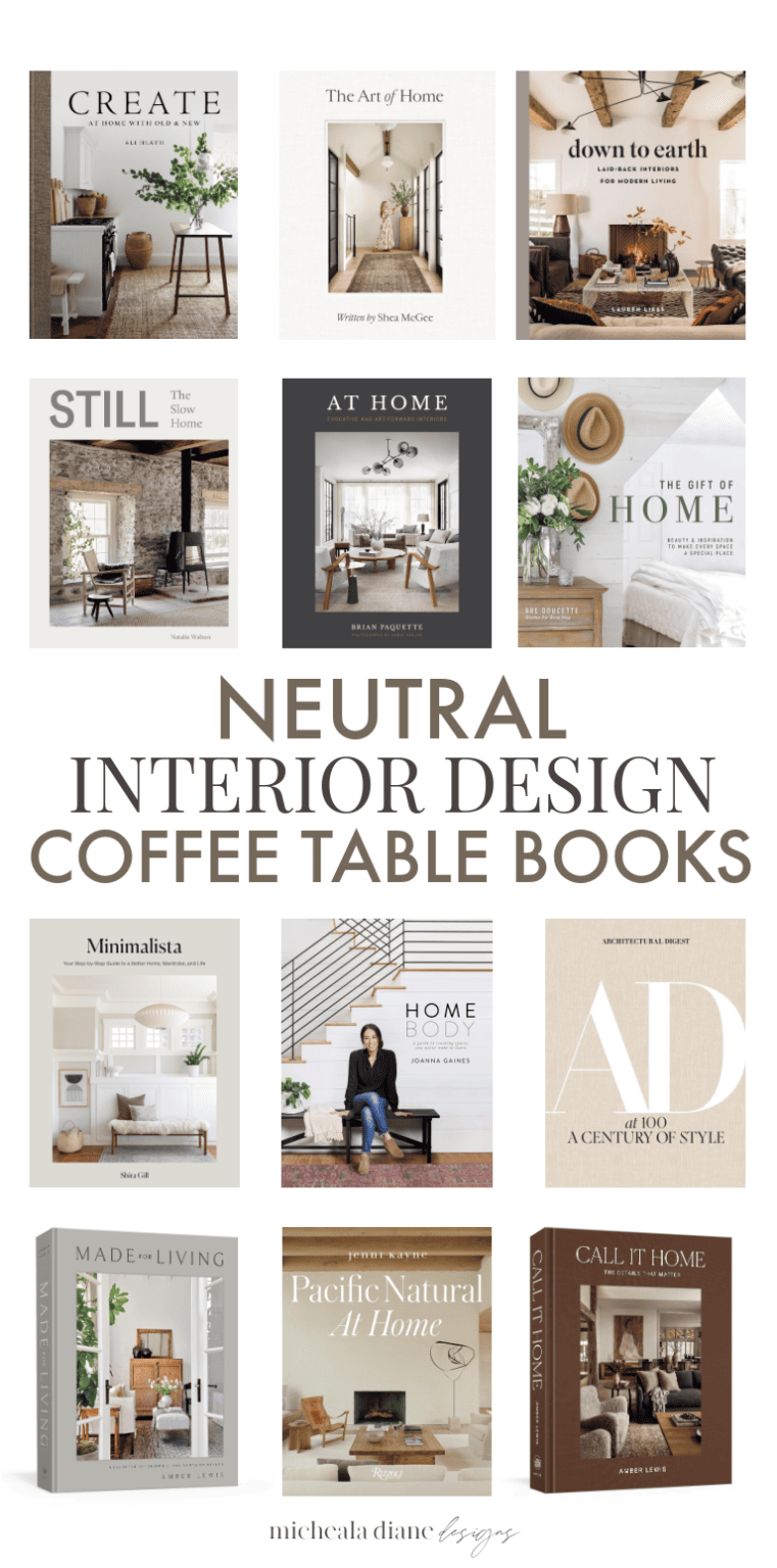 Decorating with Coffee Table Books - Micheala Diane Designs