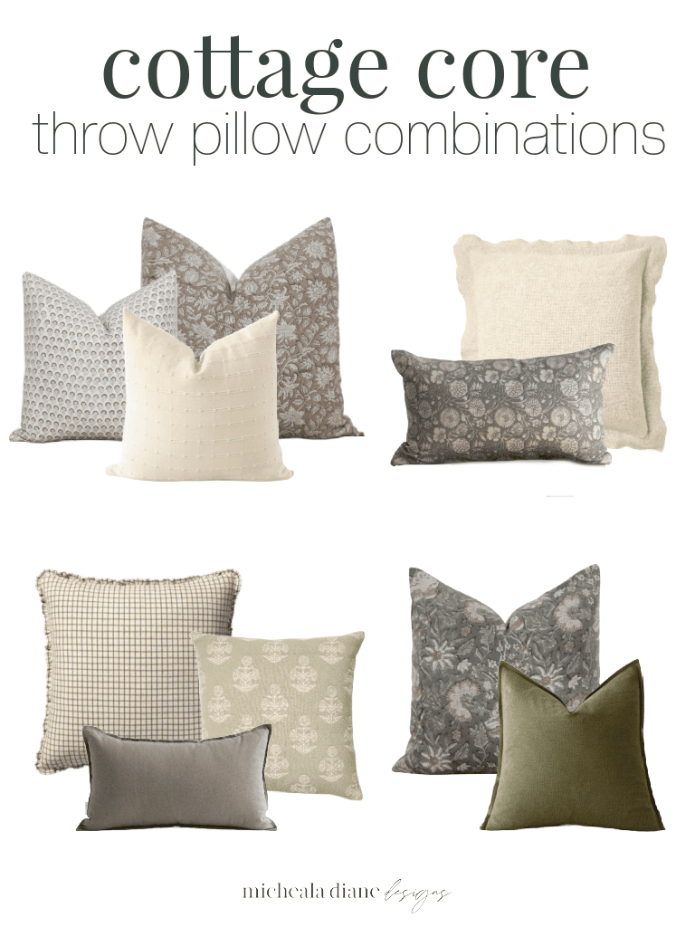 Cottage core Throw pillows