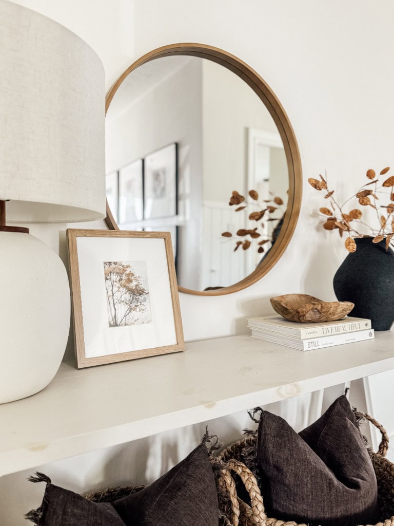 Fall Console table without pumpkins