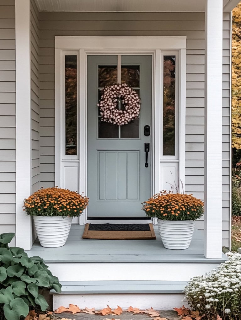 Small Fall Porch Decorating