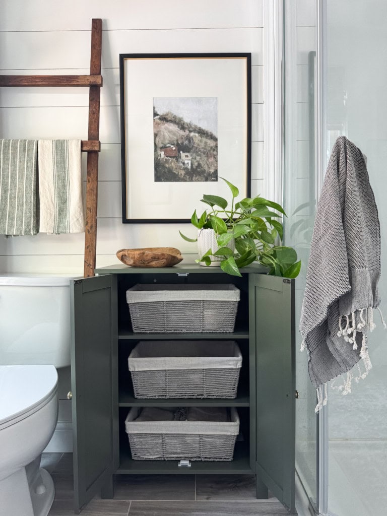 Bathroom Cabinet Basket Storage
