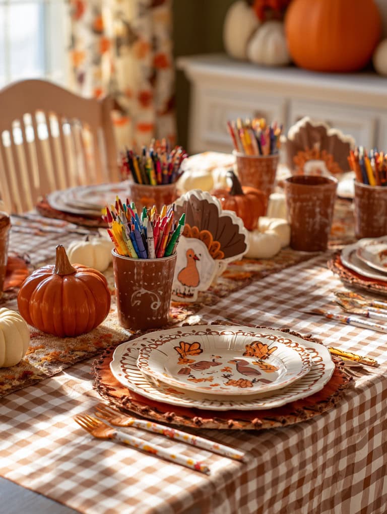 Kids Thanksgiving Table Setting