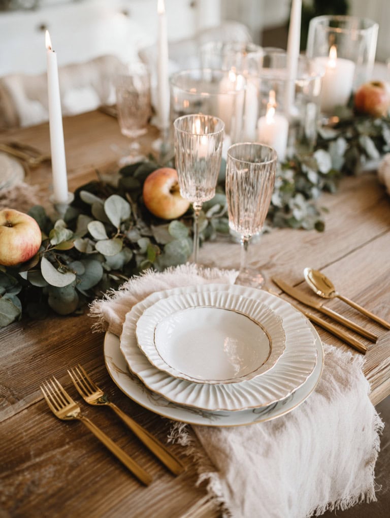 Easy Thanksgiving Table Setting
