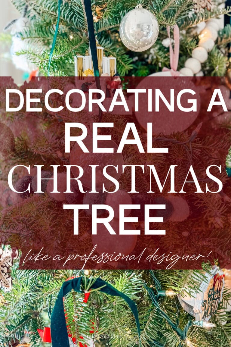 Decorating A Real Christmas Tree