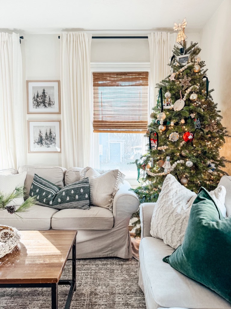 Decorating a Real Christmas Tree